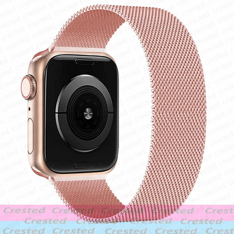Milanese Magnetic loop Strap For smartwatch Band