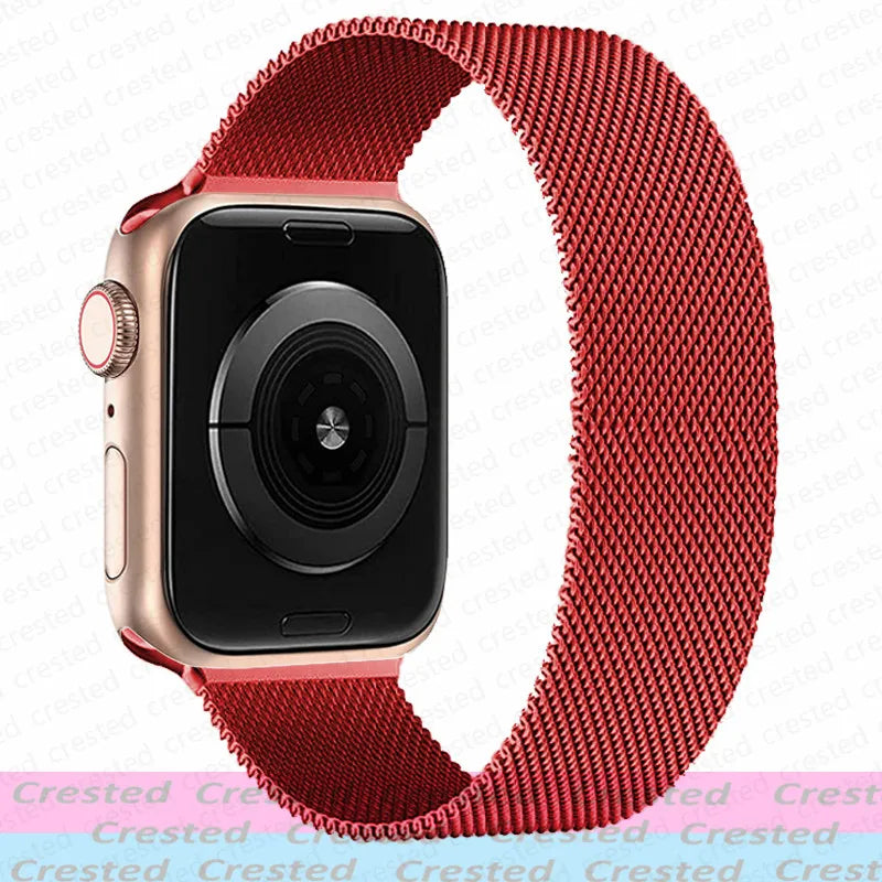 Milanese Magnetic loop Strap For smartwatch Band