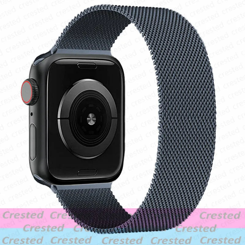 Milanese Magnetic loop Strap For smartwatch Band
