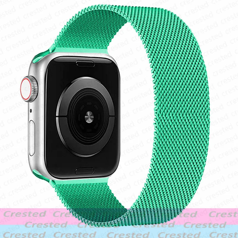 Milanese Magnetic loop Strap For smartwatch Band