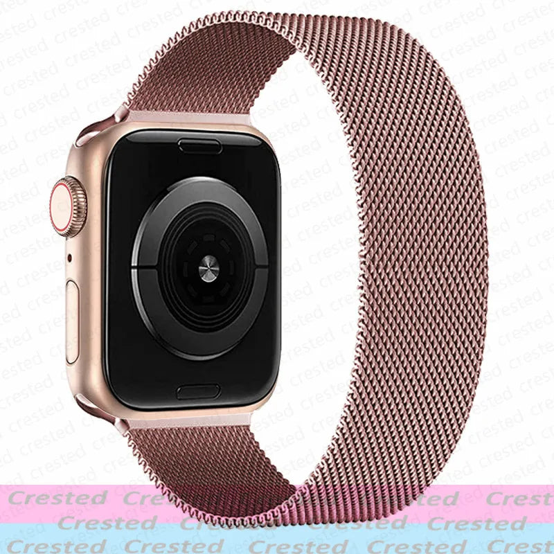 Milanese Magnetic loop Strap For smartwatch Band