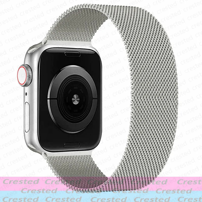 Milanese Magnetic loop Strap For smartwatch Band